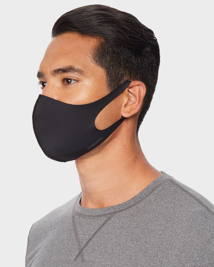 32 Degrees Black/Black/Grey Unisex 3 Pack Face Covering Mask
