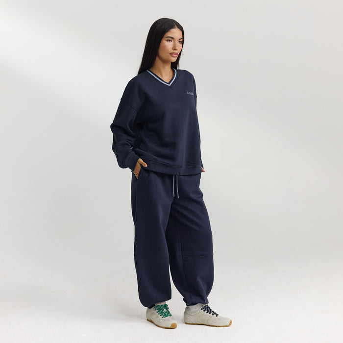 V-Neck Jumper - Dark Blue