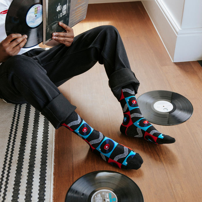 Vinyl Jams Cotton Socks
