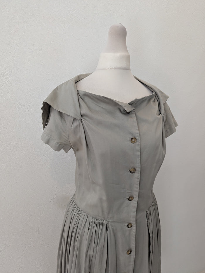 Vivienne Westwood grey pleated dress M