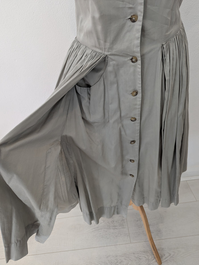 Vivienne Westwood grey pleated dress M