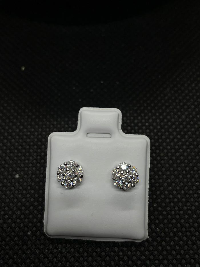 VVS Moissanite “Cluster” Earring Studs