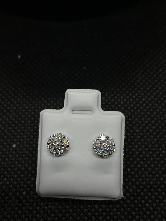 VVS Moissanite “Cluster” Earring Studs
