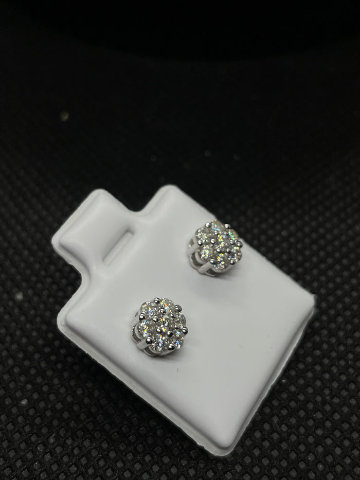 VVS Moissanite “Cluster” Earring Studs