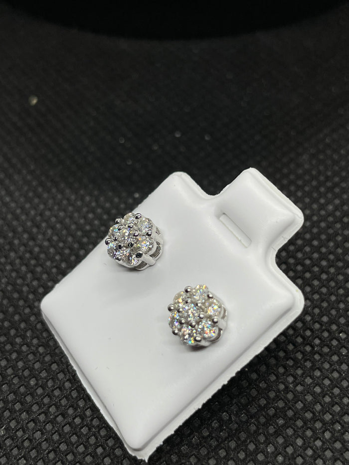 VVS Moissanite “Cluster” Earring Studs