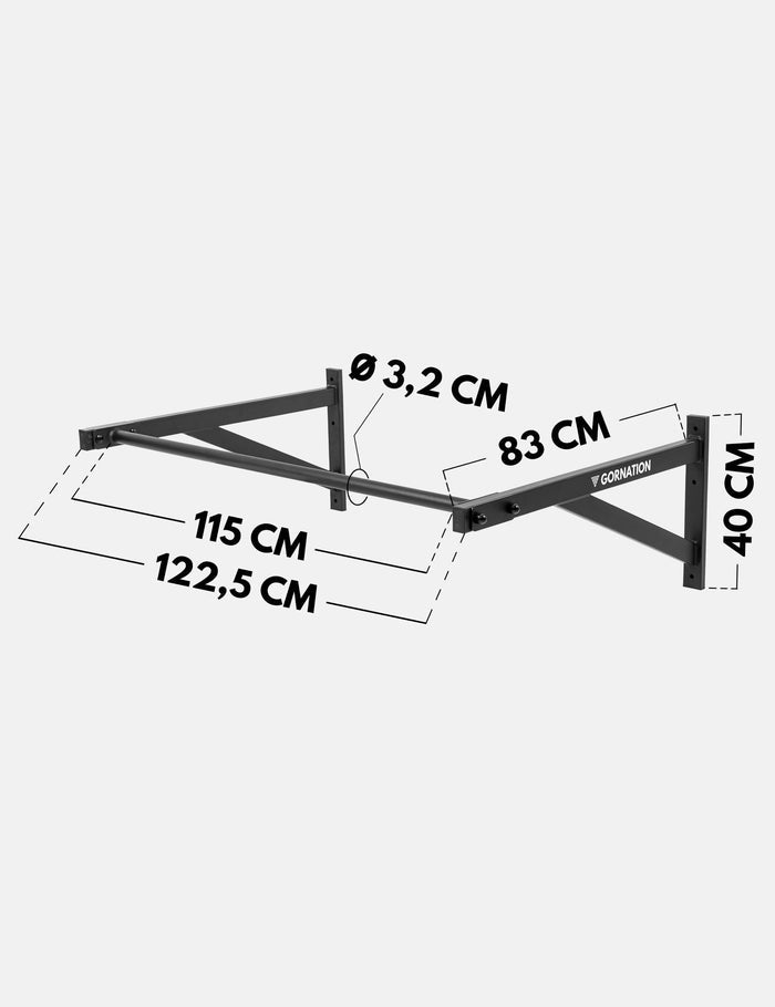 Wall Mounted Pull Up Bar Large