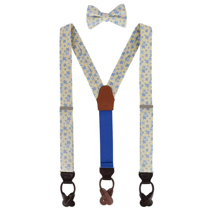 Weldon Floral Silk Braces and Bow Tie Bundle