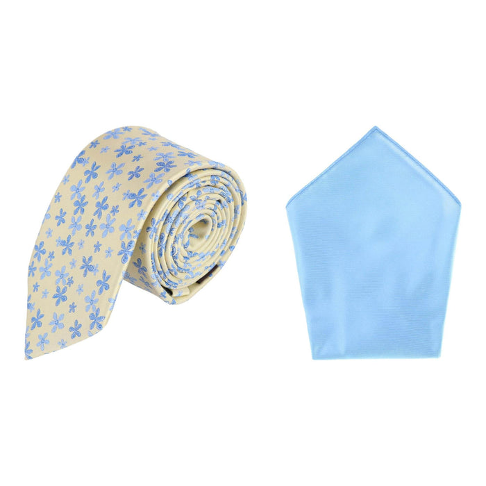 Weldon Floral Silk Necktie & Gatsby Pocket Square Bundle