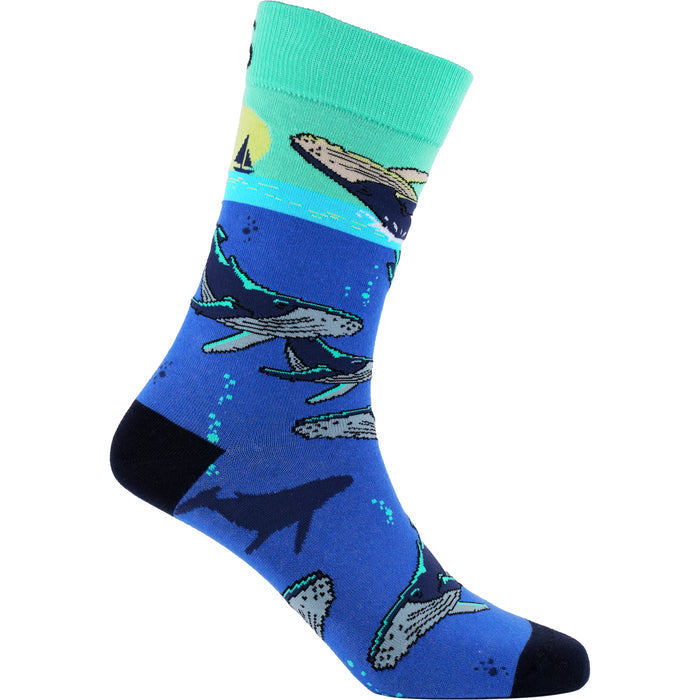 Whale Watching Bamboo Socks