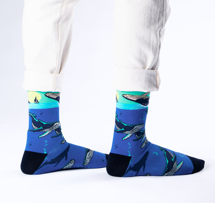 Whale Watching Bamboo Socks