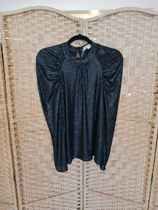 Whistles Black Sequin Top 10