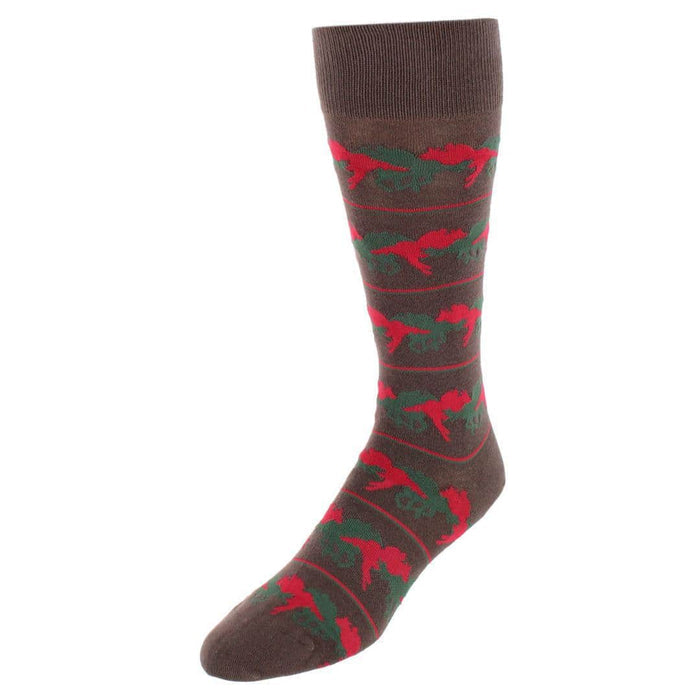 Win Place or Show Mid-Calf Cotton Blend Novelty Dress Sock (1 Pair)