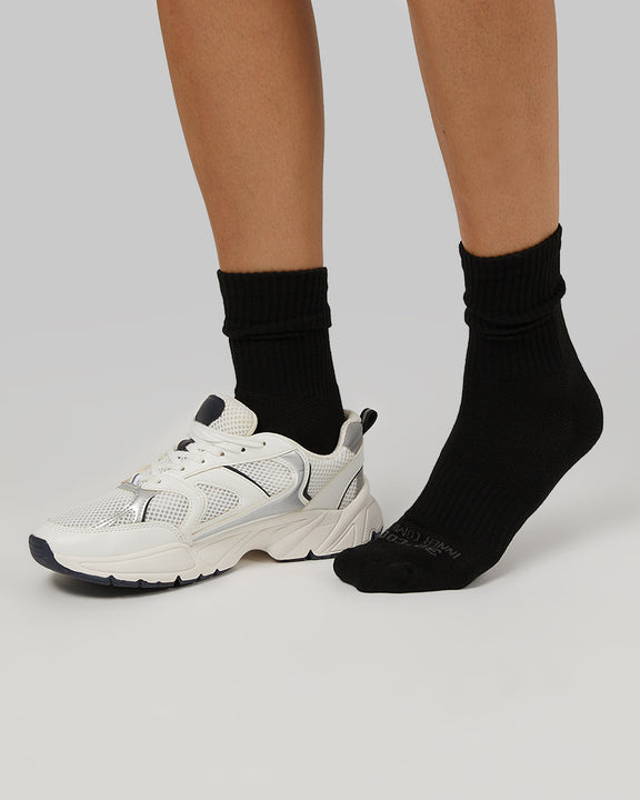 32 Degrees Black _ Women's 5-Pack Cool Comfort Crew Socks {bottom}{right}