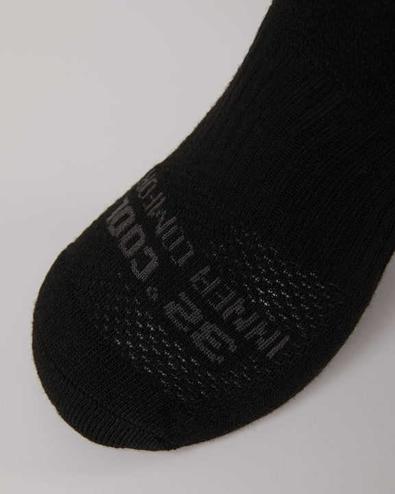 32 Degrees Black _ Women's 5-Pack Cool Comfort Crew Socks {bottom}{right}
