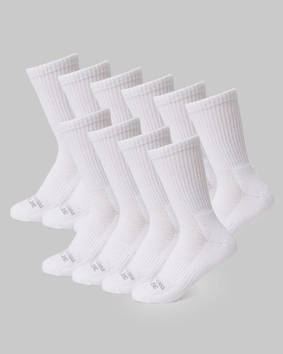32 Degrees White _ Women's 5-Pack Cool Comfort Crew Socks {bottom}{right}