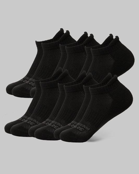 32 Degrees Black _ Women's 6-Pack Cool Comfort Ankle Running Socks {bottom}{right}