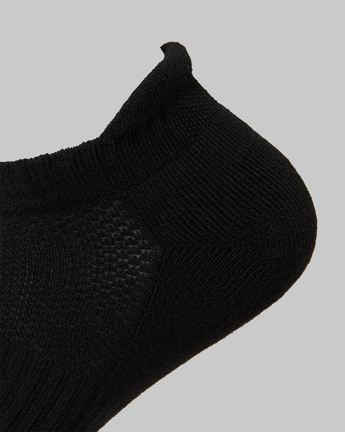 32 Degrees Black _ Women's 6-Pack Cool Comfort Ankle Running Socks {bottom}{right}