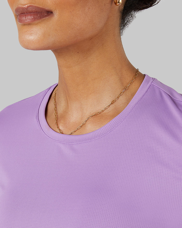 32 Degrees Fairy Wren _ Women's Air Mesh Long sleeve T-shirt {model: Marybeth is 5'8"and size 2 wearing size S}{bottom}{right} {bottom}{right}
