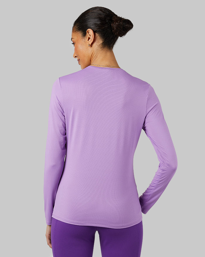 32 Degrees Fairy Wren _ Women's Air Mesh Long sleeve T-shirt {model: Marybeth is 5'8"and size 2 wearing size S}{bottom}{right} {bottom}{right}