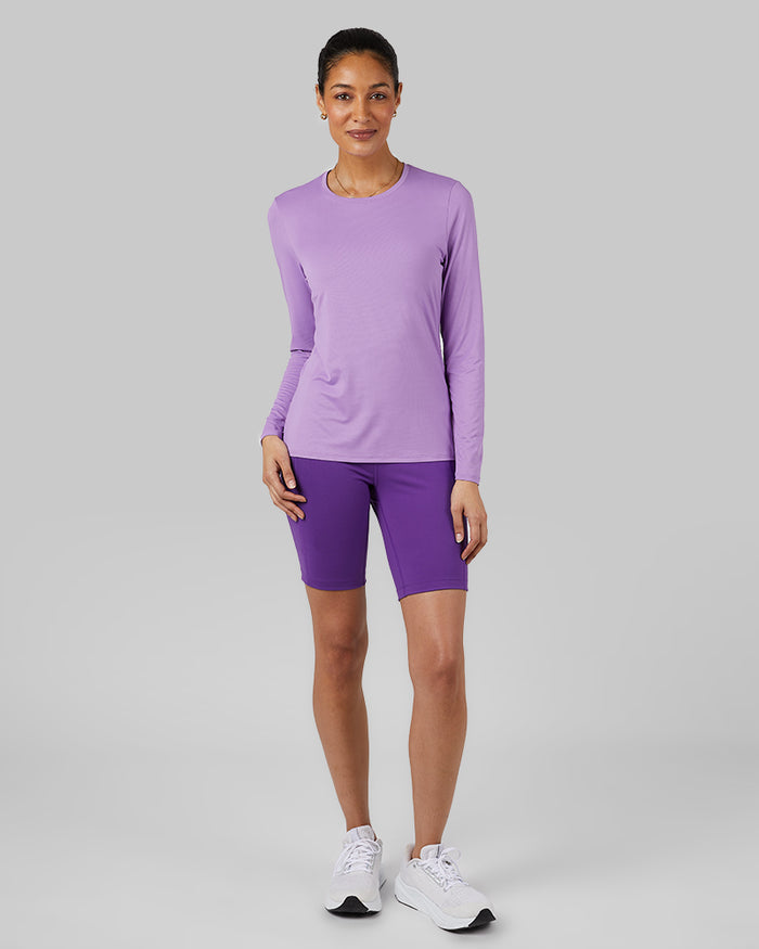 32 Degrees Fairy Wren _ Women's Air Mesh Long sleeve T-shirt {model: Marybeth is 5'8"and size 2 wearing size S}{bottom}{right} {bottom}{right}