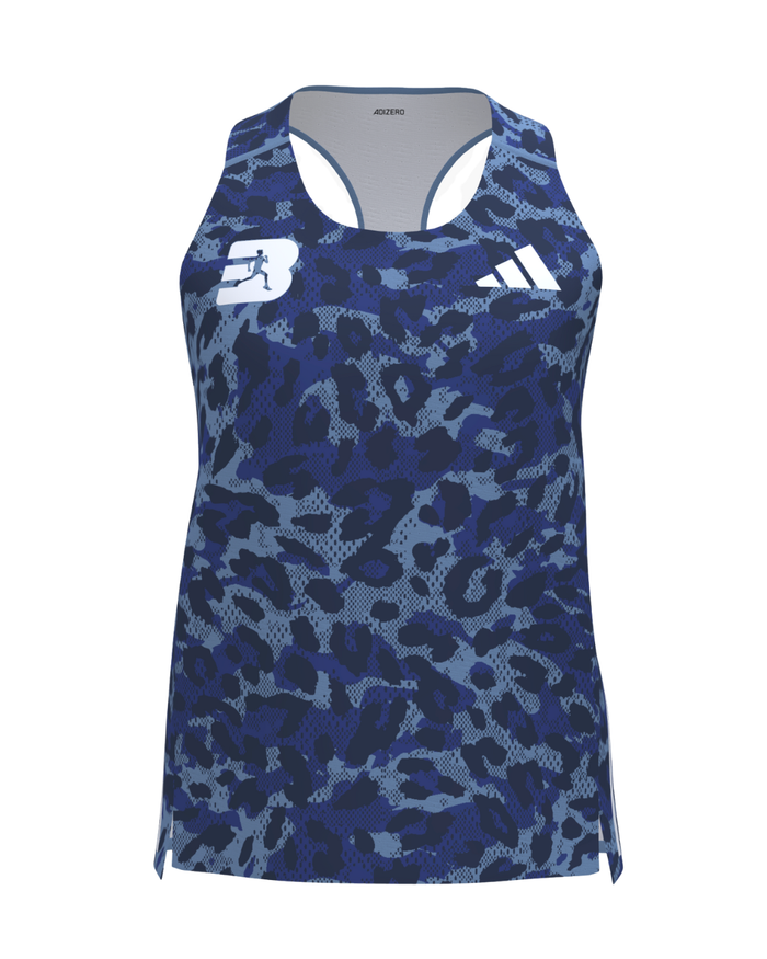 Womens Best Athletics Club Premium Adizero Leopard Singlet