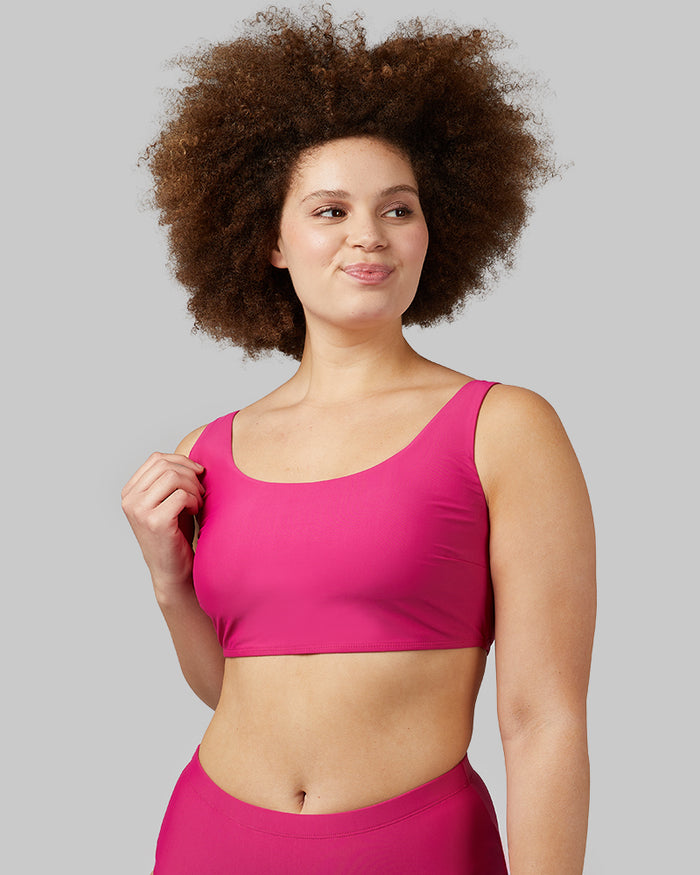 32 Degrees Very Berry _ Women's Bikini swim Top {model: Shani is 5'10"and size 12 wearing size L}{bottom}{right} {bottom}{right}