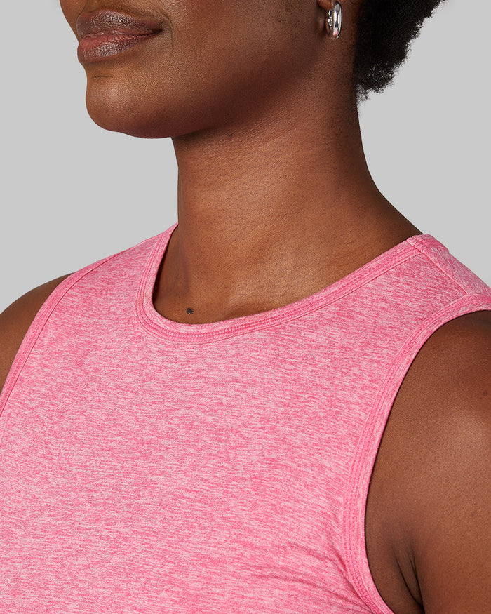 32 Degrees Hot Pink Space Dye _ Women's Cool Active Tank {model: Wemi is 5'10"and size 2-4 wearing size S}{bottom}{right} {bottom}{right}