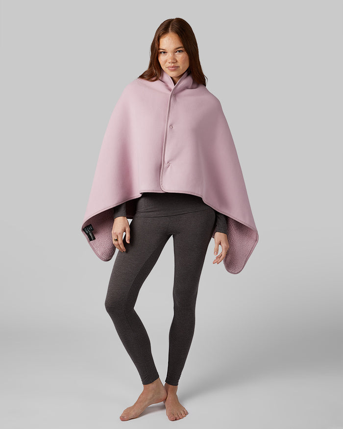 32 Degrees Mauve Shadow _ Women's Fleece-Lined sherpa Wearable Blanket {bottom}{right}