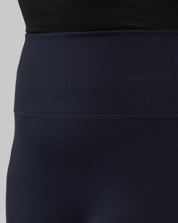 32 Degrees Navy _ Women's High-Waist Everyday Legging {model: Audrey is 5'8"and size 14 wearing size L}{bottom}{right} {bottom}{right}