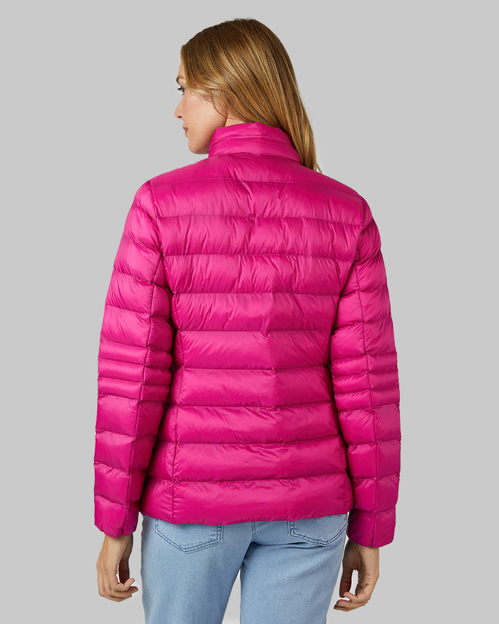 32 Degrees Raspberry Rose _ Women's Lightweight Active Packable Jacket {model: Hollie is 5'10"and size 4 wearing size S}{bottom}{right} {bottom}{right}