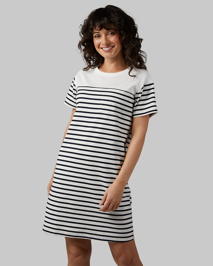 OFF WHITE/NAVY STRIPE / XS