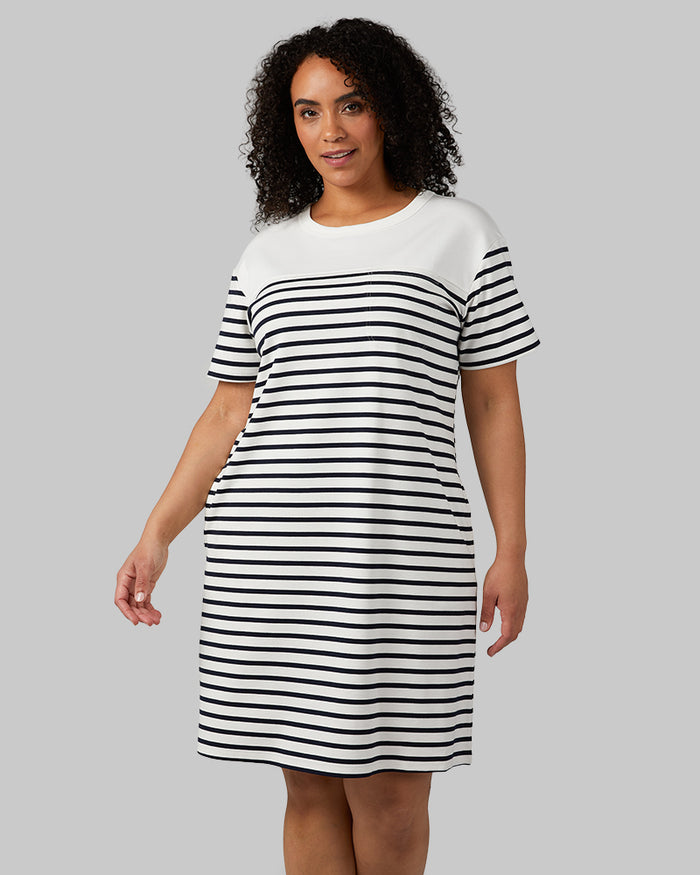 OFF WHITE/NAVY STRIPE / L