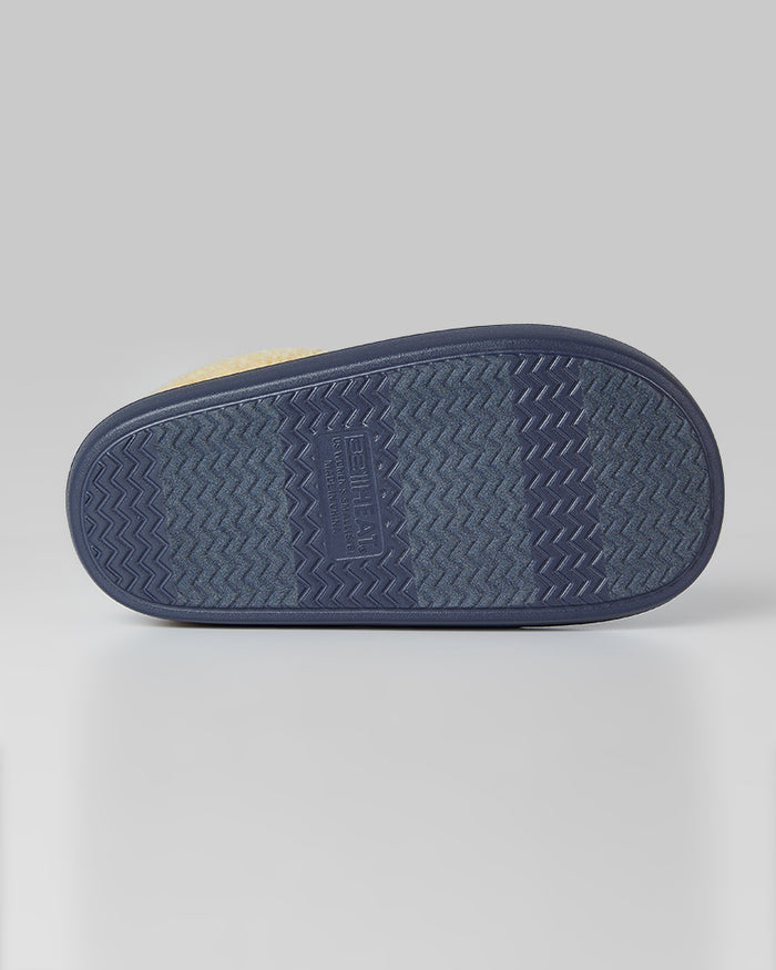 32 Degrees Navy_ Women's sherpa-Lined Faux suede slippers {bottom}{right}