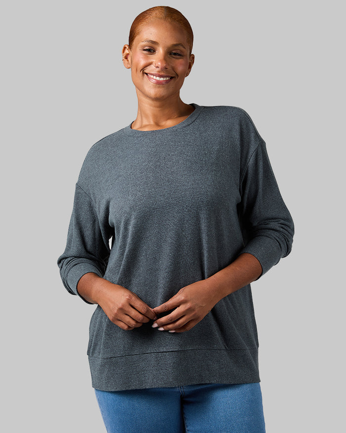 MIDNIGHT TEAL HEATHER / L