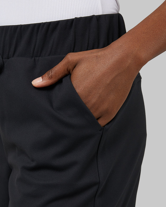 32 Degrees Black Women's Stretch Active Short {model: Wemi is 5'10"and size 4 wearing size S}{bottom}{right} {bottom}{right}