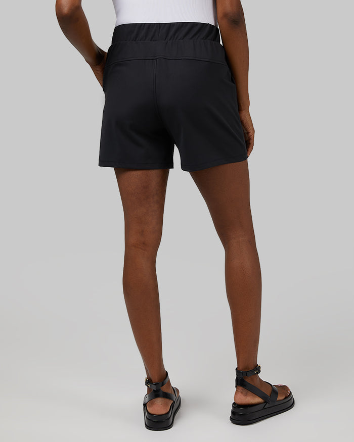 32 Degrees Black Women's Stretch Active Short {model: Wemi is 5'10"and size 4 wearing size S}{bottom}{right} {bottom}{right}