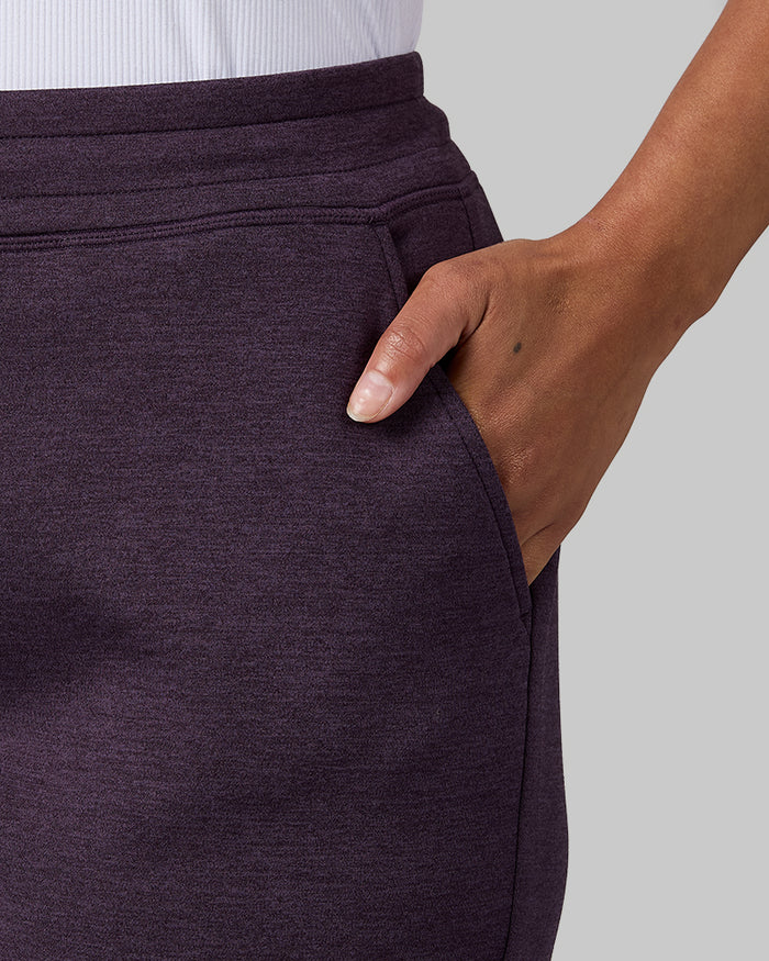 32 Degrees Mysterioso Heather _ Women's sweat Tech Jogger {model: Aimee is 5'9"and size 12 wearing size L}{bottom}{right} {bottom}{right}