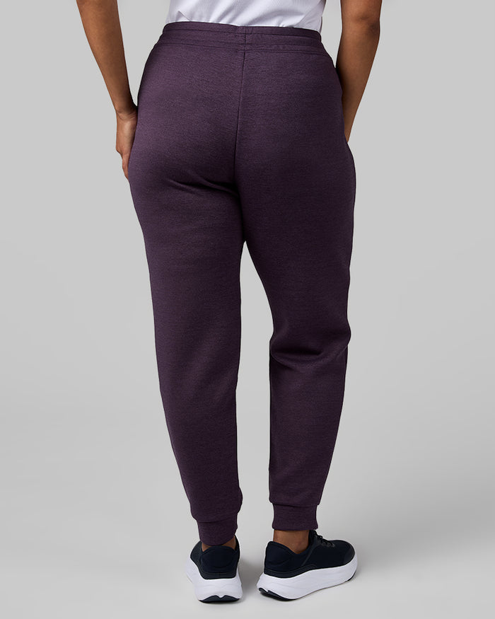 32 Degrees Mysterioso Heather _ Women's sweat Tech Jogger {model: Aimee is 5'9"and size 12 wearing size L}{bottom}{right} {bottom}{right}