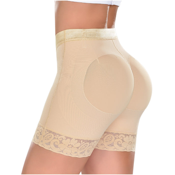 Fajas MYD 0322 Women's Thigh Slimmer High Waist Shapewear Shorts / Powernet - Pal Negocio