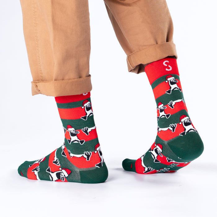Xmas Penguins Bamboo Socks