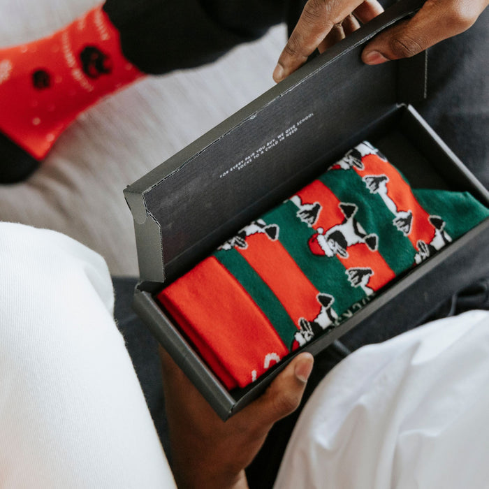 Xmas Penguins Bamboo Socks