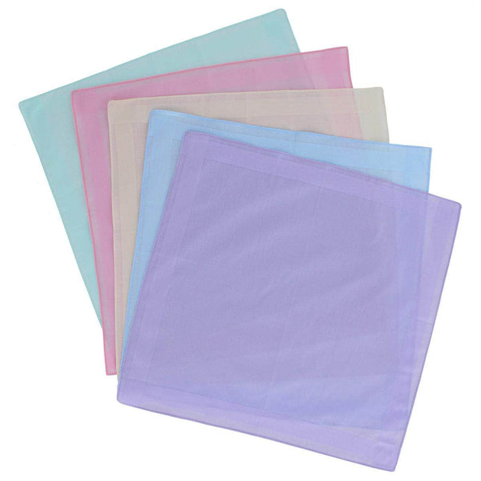 Zayn Brilliant Colored 16x16 Cotton Handkerchiefs (Pack of 5)